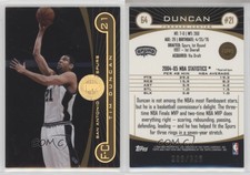 2005-06 Topps First Row Gold Rainbow /325 Tim Duncan #64 HOF