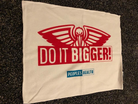 New Orleans Pelicans Rally Towel “Do It Bigger” SGA New White Towel Cover