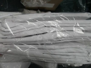 1 new white full X LONG 54 x80 x 12 percale deep pocket fitted hotel bed sheets - Picture 1 of 1