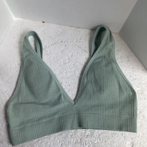 Pink Ribbed Lightly Padded Bralette Victoria's Secret Green Size Medium - Picture 1 of 7