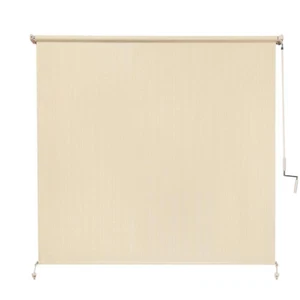 sesame cordless exterior roller shade - 72 in. w x 72 in. l | sun glare outdoor - Picture 1 of 12