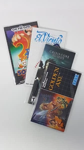 100 PCS SEGA GENESIS MANUAL RESEALABLE PLASTIC BAG SLEEVES - Picture 1 of 2