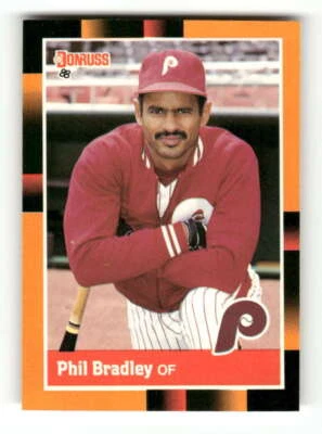 1988 Donruss Baseball's Best #47 Phil Bradley NM Near Mint Phillies BXCP31 - Image 1 of 2