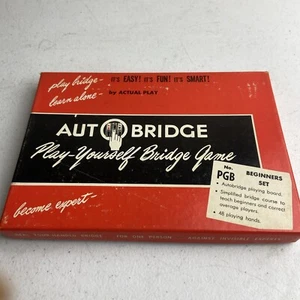 1959 Auto Bridge Set Play Yourself Bridge Game Beginners And Avg - Picture 1 of 5