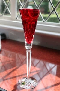 Eine unbenutzte Waterford Kristall Lismore Flöte 12" hoch "Jewels" Design + Etiketten + Box - Bild 1 von 7