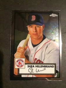 2021 Topps Chrome Platinum Anniv Shea Hillenbrand Base Card Boston Red Sox - Picture 1 of 3