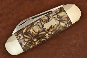 JOHN PRIMBLE MADE IN USA QUEEN CARAMEL SWIRL JUMBO ELEPHANT TOENAIL KNIFE (21465 - Picture 1 of 11