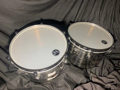 Timbales de acero inoxidable LP Tito Puente Series 15” y 16” sin soporte Foto 1 de 4