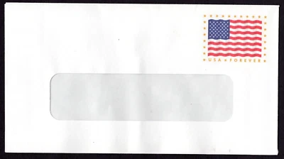 2020 US SC #U700 Forever Flag Window Envelope Peel and Stick Flap - Image 1 of 2
