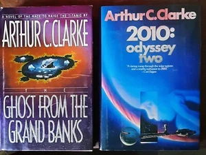 2 Arthur C. Clarke Hardcover Books-2010: Odyssey Two & Ghost From Grand Banks - Picture 1 of 8