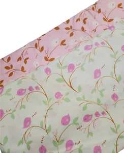 Birds Fabric Freespirit Pink Green Sewing Craft Quilt Children FAT QUARTER SET - Picture 1 of 1