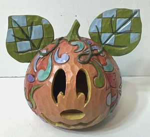 Disney Traditions Jim Shore Halloween Magic Mickey Mouse Jack O Lantern 4027938 - Imagen 1 de 11