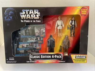 STAR WARS The Power of the Force классическое издание Набор из 4 фигурок 1995 Kenner винтажный - Изображение 1 из 4