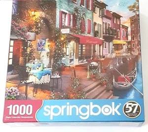 SPRINGBOK 1000 Piece Puzzle DOLCE VITA City Street Flowers Theme NEW Sealed - Picture 1 of 8