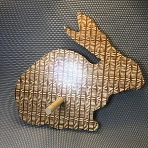 Wolfum Wooden Rabbit Wall Hook For Nursery Or Home Decor - Picture 1 of 4