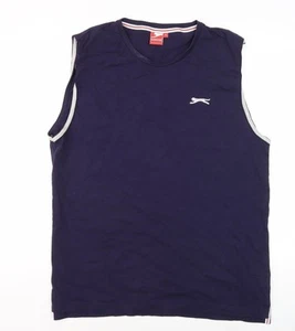 Slazenger Men's Blue Tank Top - 2XL, Gym & Training, Breathable - Picture 1 of 12