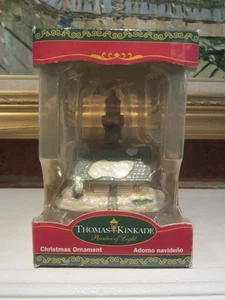 Thomas Kinkade, Kurt Adler Lichtmaler Weihnachtsschmuck Leuchtturm verpackt - Bild 1 von 12