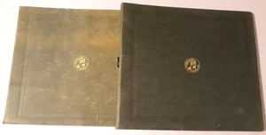 Lot of 2 Vintage Record Album/Holder/Storage/Case 24 pockets 12" 78rpm Records - Foto 1 di 5