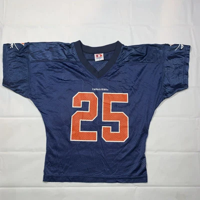 Vintage 90s Virginia Cavaliers Football Jersey #25 Size Small Cropped USA - Image 1 of 4