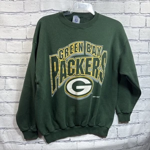 Vintage 1996 Green Bay Packers Green Crewneck Size Large - Picture 1 of 6