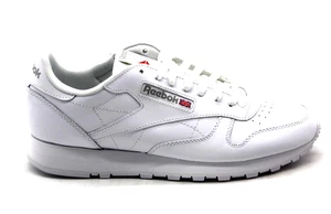 REEBOK CLASSIC LEATHER RUNNING SHOE WHITE/WHITE GY0953 MENS SNEAKER - Picture 1 of 9
