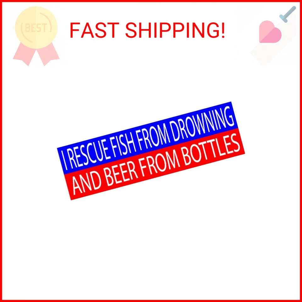 Rogue River Tactical Funny Fishing Bumper Sticker Fish Auto Decal Car Truck Boat Foto 1 de 2