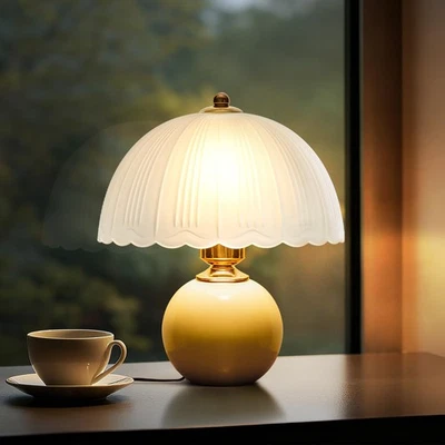 Керамическая настольная лампа, современные прикроватные лампы середины века винтажная настольная лампа ретро... - Изображение 1 из 4