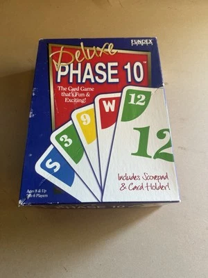 Deluxe Phase 10 Fully Complete Scoresheets Fundex 1998 Classic Family - Image 1 of 4