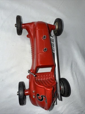 RAY COX THIMBLE DROME SPECIAL O-FOURTY-FIVE GAS TETHER CAR IN RED  1950s - Image 1 of 4