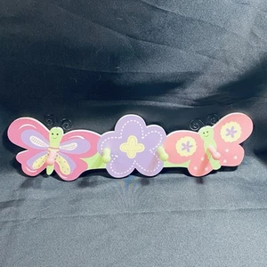 Flower and Butterfly Towel or Coat Hanger - Picture 1 of 9