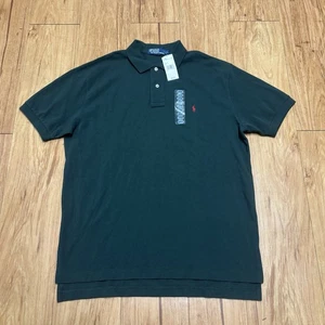 Polo Ralph Lauren Poloshirt Herren Large dunkelgrün rot Pony SS Freizeit Baumwolle USA - Bild 1 von 7