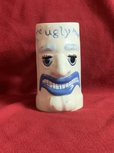 Vintage Keramik Hässlicher Becher. Top Zustand. Lustiges Gesicht - Bild 1 von 5
