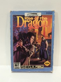 Rise of the Dragon (Sega CD, 1994) Cardboard box version, complete, tested.