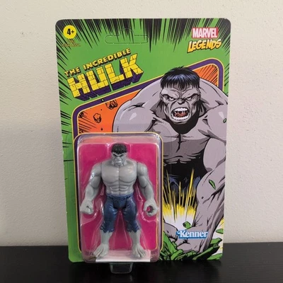 Figura de acción Marvel Legends 3,75 pulgadas retro 375 colección gris Hulk leer Foto 1 de 4