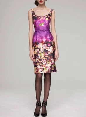 Vestido suave de seda floral Oscar De La Renta $1250 Foto 1 de 4