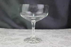 5 copas altas de champán Sherbets tazón liso diamante moldeado tallo pie acanalado - Imagen 1 de 7