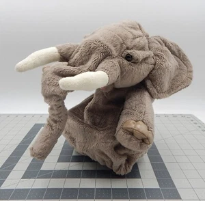 Folkmanis Elefante Escenario Marioneta Mano Gris Colmillos Realistas Peluche Tronco Movimientos - Imagen 1 de 17