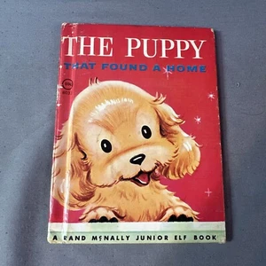 Vintage The Puppy That Found A Home Rand McNally Junior Elf Book - Picture 1 of 10