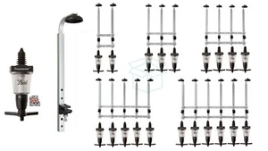 Bottle Wall Mounted Optic Brackets With 35ml Solo Measures - Choose 1-6 Bottles - Picture 1 of 18
