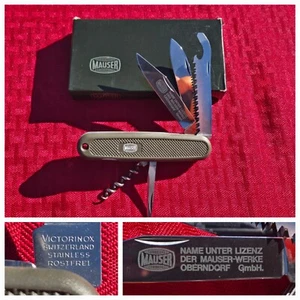 VICTORINOX Switzerland MAUSER Swiss Army Knife 3-Blade + Corkscrew w/Box EXC - Picture 1 of 21