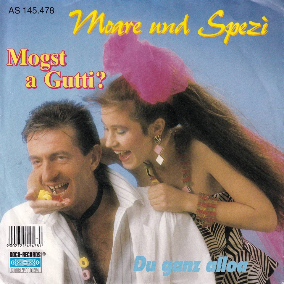 Moare und Spezi - Mogst a Gutti / Du Ganz Alloa (7" Vinyl-Single Austria 1987) - Bild 1 von 1