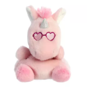 Aurora - Mini Pink Palm Pals - Palm Pals 5" Dolly Pink Unicorn - Stuffed Animal - Picture 1 of 4