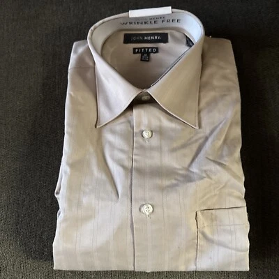 Camisa de vestir John Henry sin arrugas talla M. 15,5, 32/33 Foto 1 de 4