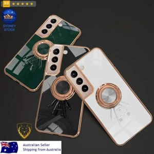 For Samsung Galaxy 6D Plating Astronaut Ring Kickstand Phone Case - Picture 1 of 11