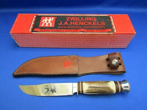 J.A.HENCKELS VTG HUNTING Knife HK-501 HAND FORGED Made In Germany UNUSED COND - Picture 1 of 12