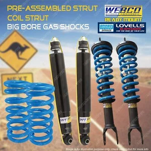Low Webco Pro complete struts Shock Spring for FORD FALCON FG XR SEDAN 08-14 - Picture 1 of 5
