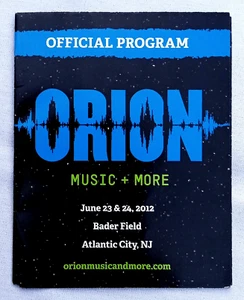 METALLICA 2012 Orion Festival Atlantic City NJ 6-seitiges ausklappbares Programm-VIP-Band - Bild 1 von 12