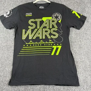 Star Wars t-shirt youth medium black "Dark Side 77" short sleeve 100% cotton - Picture 1 of 8