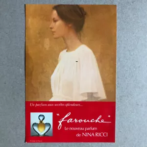 Nina ricci — Farouche — carton publicitaire — David Hamilton — 21x14 cm. — 1973. - Foto 1 di 2