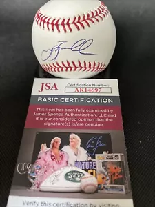 Jeff Bagwell Houston Astros HOF firmato ufficiale Major League Baseball ~ JSA - Foto 1 di 4